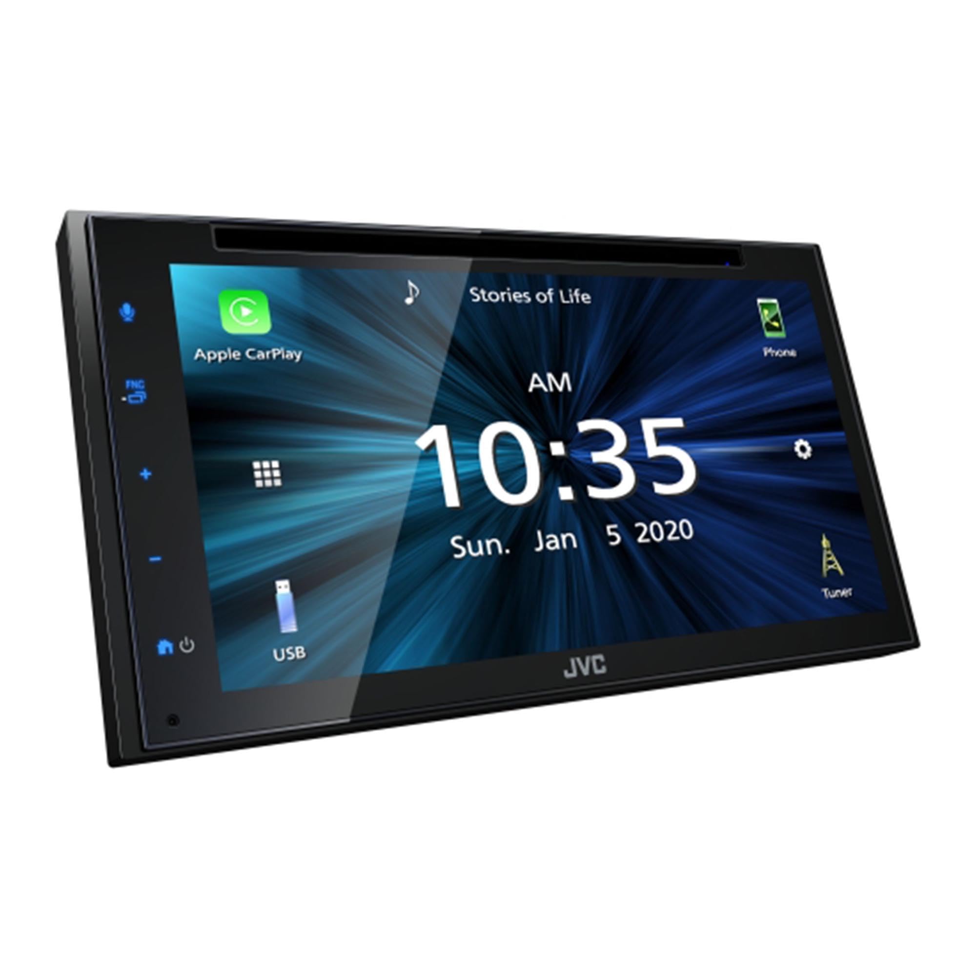 Jvc Kw-V66Bt 6.8'' Touchscreen Receiver Compatible With Apple Carplay & Android Auto Bundled With Two Pairs Of S-S65 6.5'' Coaxi